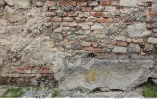 Photo Texture of Damaged Wall Brick 0002